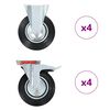 vidaXL Rullapy&ouml;r&auml;t 8 kpl 200 mm