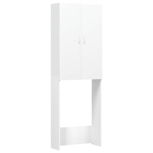 vidaXL Pesukonekaappi valkoinen 64x25,5x190 cm