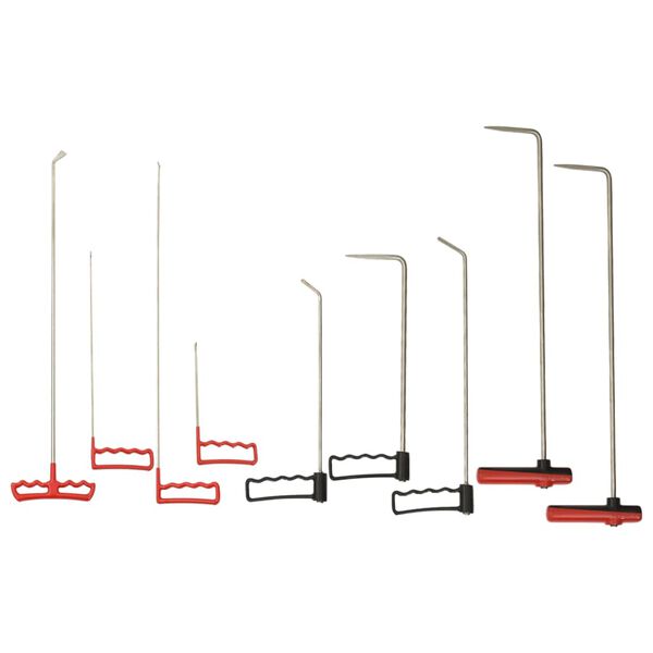 vidaXL 9-osainen Maaliton auto lommojen poistotankosarja ter&auml;s