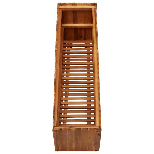 vidaXL Puutarhan korotettu kukkalaatikko 100x30x50cm täysi akaasiapuu