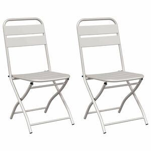 vidaXL Puutarhan kokoontaitettava tuoli 2 kpl Beige