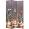 vidaXL Taitettava tilanjakaja 120x170 cm New Yorkin y&ouml;maisema