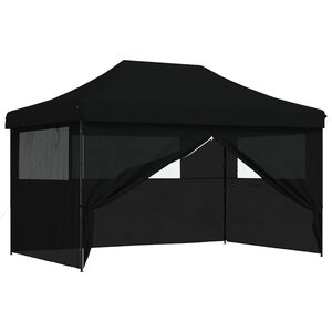 vidaXL Juhlateltta 292 x 440 x 315 cm Musta Oxford-kangas