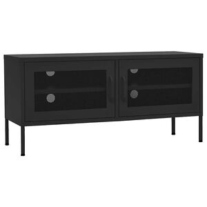 vidaXL TV-taso musta 105x35x50 cm ter&auml;s