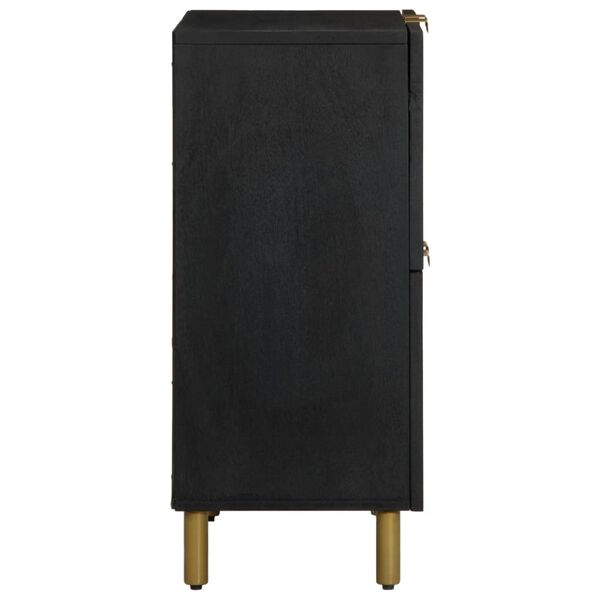 vidaXL senkki Musta 60x33x75 cm suunniteltu puu