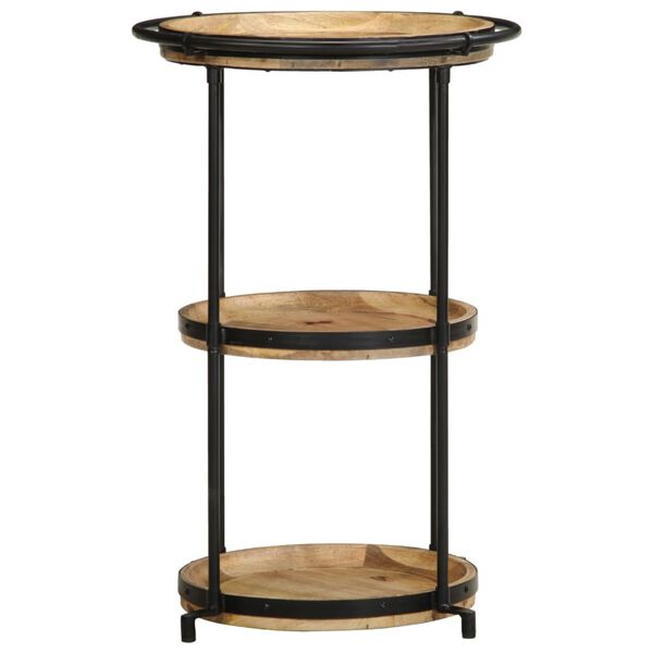 vidaXL sivupöytä Ø55x83 cm Massiivipuu Mango