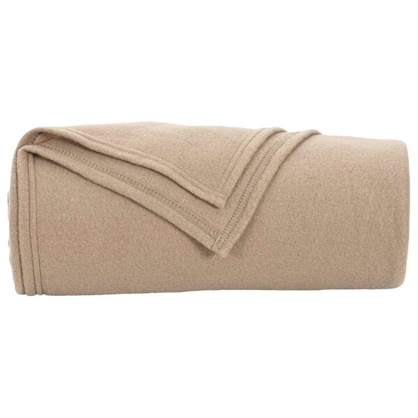 vidaXL Heittop&auml;&auml;llys 24 pcs Camel 270 x 240 cm Fleese