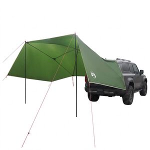 vidaXL Auto Teltta 308 x 215 x 220 cm Vihre&auml; Polyesteri ja ter&auml;s