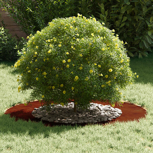 vidaXL sopiva Litteille puu renkaalle 5 pcs Ruskea &Oslash;50 / 80 cm