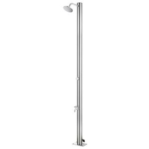 vidaXL Puutarhasuihku 215 cm ruostumaton ter&auml;s