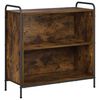vidaXL Kirjahylly 80 x 33 x 80 cm Tekninen puu Savutammi