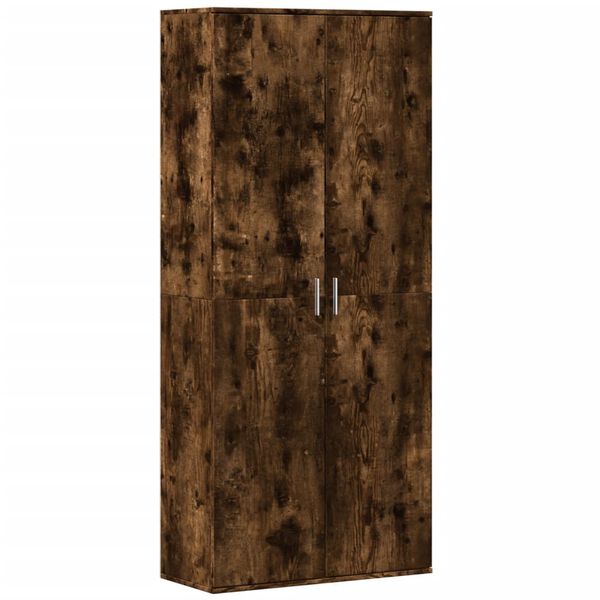 vidaXL Kaappi savutammi 80x35x180 cm tekninen puu