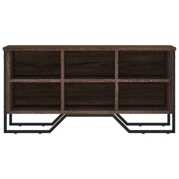 vidaXL Kenkäkaappi ruskea tammi 90x38x45,5 cm tekninen puu