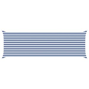 vidaXL Aurinkosuojapurje Sininen ja valkoinen 6 x 2 m