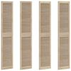 vidaXL Kaapin ovi ovella 4 pcs Luonnollinen 201 x 2,1 x 39,5 cm