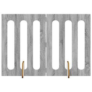 vidaXL Taitettava lemmikkitarha 2 pcs Harmaa Sonoma 100,5 x 38 x 70 cm