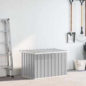 vidaXL Puutarhan varastoarkku harmaa 109x67x65 cm