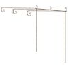vidaXL Puutarhan pergola antiikkiruskea 3x3x2,5 m rauta