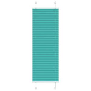 vidaXL Pliseerattu kaihdin, petrolinvihre&auml;, 40x100 cm, kangas, leveys 39,4 cm, polyesteri