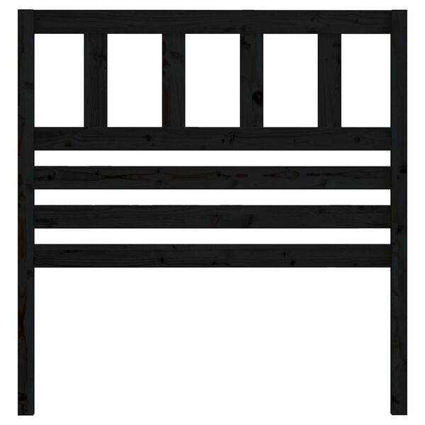 vidaXL S&auml;ngynp&auml;&auml;ty musta 96x4x100 cm t&auml;ysi m&auml;nty