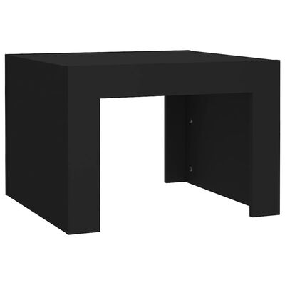 vidaXL Sohvapöytä musta 50x50x35 cm lastulevy