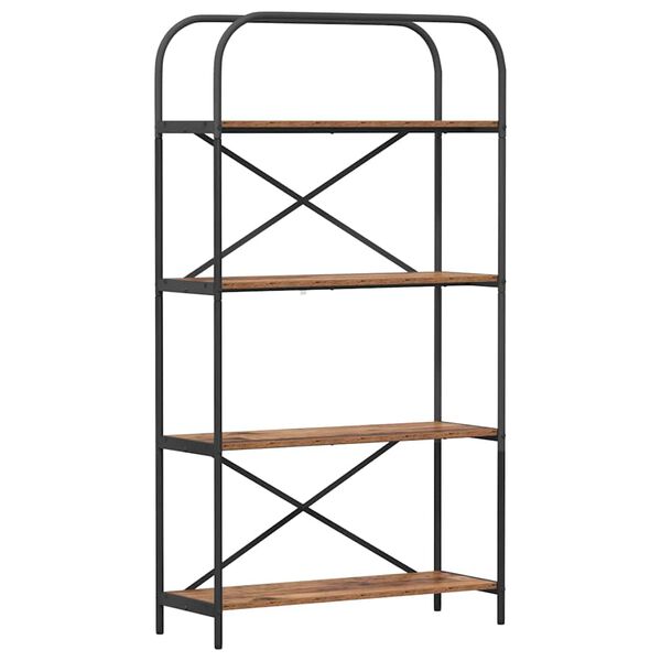 vidaXL Kirjahylly Vanha puu 80 x 30 x 146 cm Tekninen puu