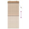 vidaXL Rullaverho verhoilla Luonto 90 x 220 cm Bambu