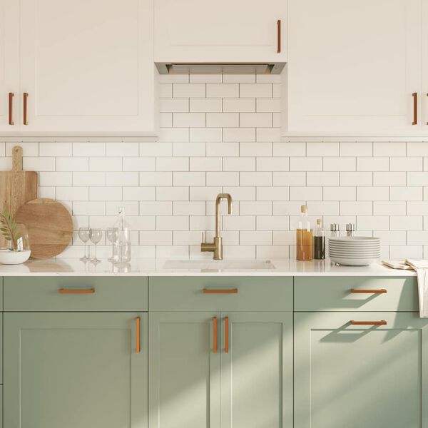 vidaXL Kaapin kahvat 10 kpl pronssi 128 mm ruostumaton ter&auml;s