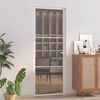 vidaXL Sis&auml;ovi 76x201,5 cm valkoinen ESG-lasi ja alumiini