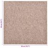 vidaXL Matto 20 pcs Beige 50 x 50 cm 100% polypropeeni