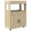 vidaXL Baarivaunu Sonoma-tammi 60x39,5x89 cm tekninen puu
