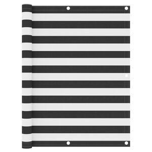 vidaXL Parvekkeen suoja antrasiitti/valkoinen 120x400 cm Oxford kangas
