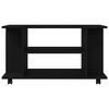 vidaXL TV-kaappi pyörillä Musta tammi 80x40x45 cm tekninen puu