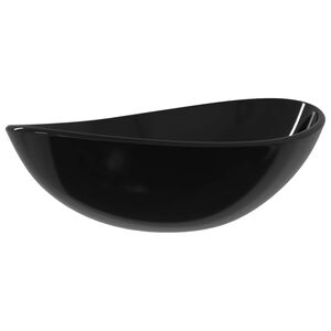 vidaXL Pesuallas karkaistu lasi 54,5x35x15,5 cm musta
