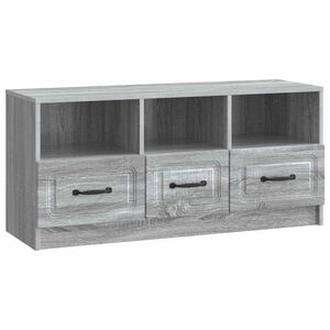 vidaXL TV-kaappi Harmaa sonoma 102 x 34,5 x 47 cm Tekninen puu