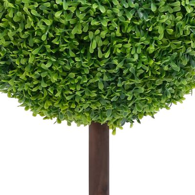 vidaXL Tekokasvi puksipuu ruukulla pallonmuotoinen vihreä 50 cm