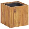 vidaXL Korotettu kukkalaatikko 24,5x24,5x25 cm t&auml;ysi akaasiapuu