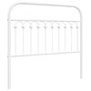 vidaXL Metallinen vaihtop&auml;&auml;ty valkoinen 107 cm