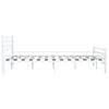 vidaXL S&auml;ngynrunko valkoinen metalli 160x200 cm