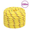 vidaXL Venek&ouml;ysi keltainen 20 mm 100 m polypropeeni