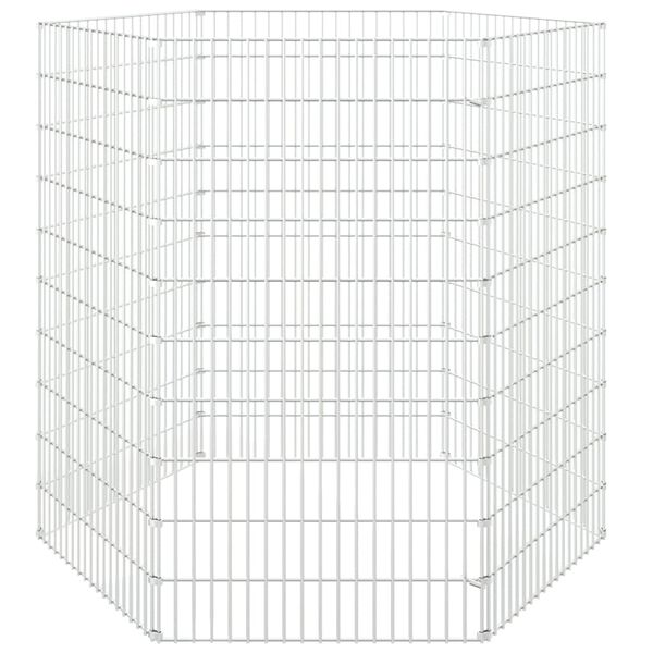 vidaXL El&auml;inh&auml;kki Free Range 6-paneelia 54x100 cm galvanoitu rauta