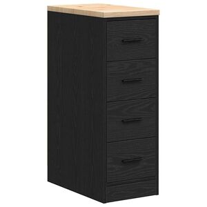 vidaXL Autotallin s&auml;ilytyskaappi musta 30x51x85 cm t&auml;ysi m&auml;nty
