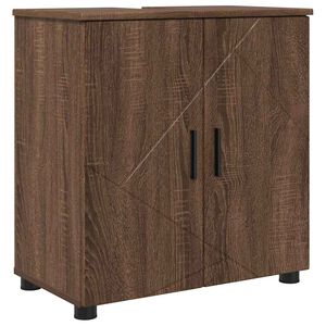 vidaXL Kylpyhuonekaappi Ruskea tammi 61 x 35 x 64 cm