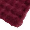 vidaXL Tekoturkki J&auml;niksen Peitto 4 pcs Bordeaux punainen 240 x 270 cm