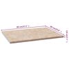 vidaXL Keitti&ouml;n ty&ouml;taso beige marmorikuvio 80x60x2,8 cm lastulevy