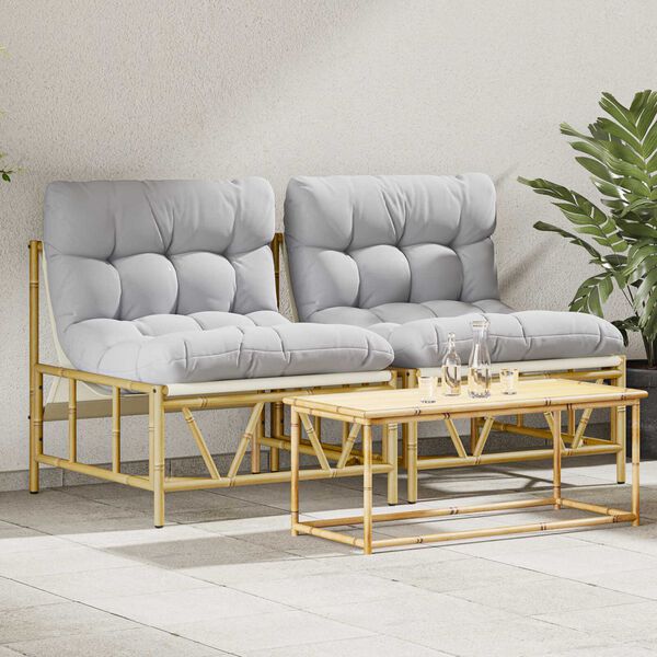 vidaXL Puutarhan Tuoli 2 pcs Vaaleanharmaa 75 x 75 x 71 cm Teräs