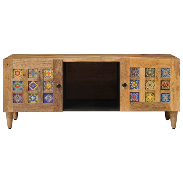 vidaXL Sohvap&ouml;yt&auml; Luonnollinen 100 x 54 x 40 cm Kiinte&auml; mango puu