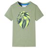 Lasten T-paita vaalea khaki 104