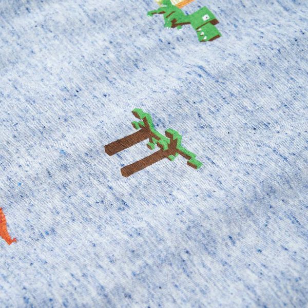 Lasten T-paita meleerattu sininen 92