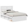 vidaXL S&auml;ngyn runko Valkoinen 4FT Small Double Massiivinen m&auml;nty